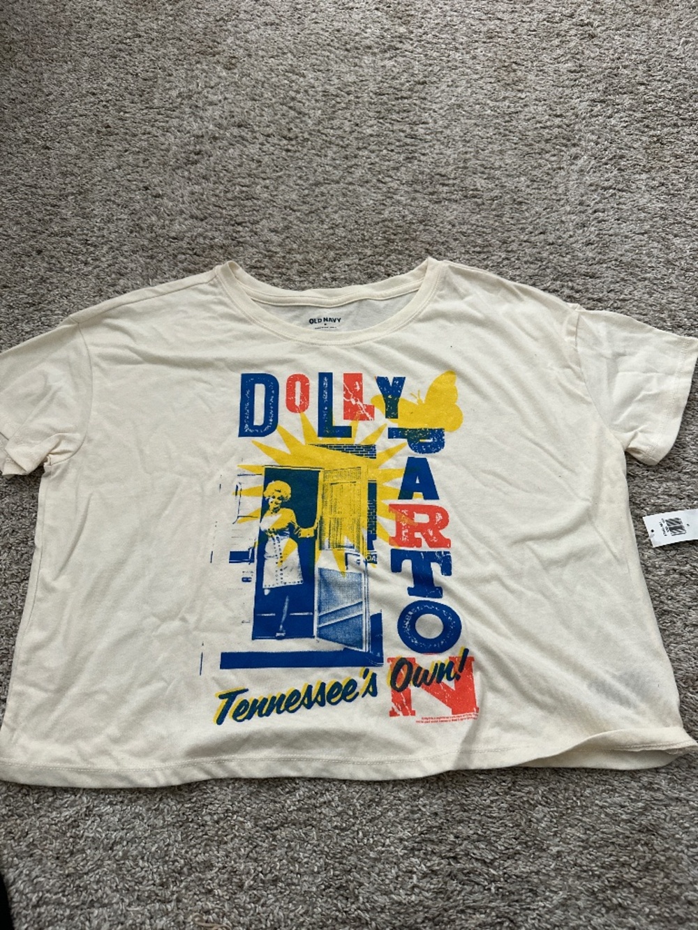 Old Navy Dolly Parton Graphic crop top